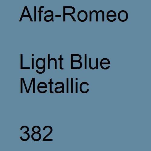 Alfa-Romeo, Light Blue Metallic, 382.